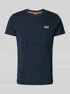 Koszulki męskie - T-shirt z wyhaftowanym logo - miniaturka - grafika 1