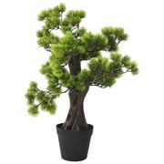 Sztuczne kwiaty - vidaXL Sztuczne bonsai z sosny, z doniczką, 70 cm, zielone - miniaturka - grafika 1