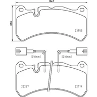 Klocki hamulcowe - Klocki hamulcowe - komplet BREMBO P 23 186 - miniaturka - grafika 1