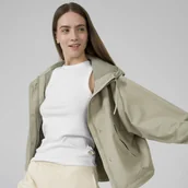 Kurtki damskie - Damska kurtka przejściowa OUTHORN OTHSS23TTJAF114 - miętowa - miniaturka - grafika 1