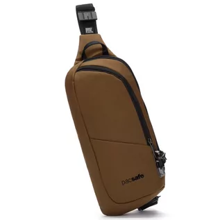 Torebki damskie - Pacsafe Vibe 150 Torba z paskiem na ramie RFID 16 cm tan - grafika 1