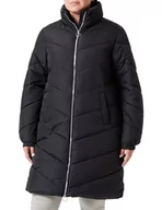 Kurtki damskie - JdY Damska kurtka JDYNEWFINNO Long Padded Jacket OTW New kurtka, czarna/szczegóły: srebrny zamek, S, Czarny/szczegóły: srebrny zamek błyskawiczny, S - miniaturka - grafika 1
