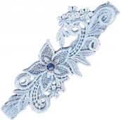 Komplety bielizny - PODWIĄZKA ŚLUBNA NIEBIESKA błękitna SZAFIROWY niebieski KAMIEŃ koronka - miniaturka - grafika 1