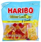 Żelki - Haribo, żelki owocowe Bitter Lemon & Friends, cytrynowe, 160g - miniaturka - grafika 1