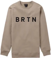 Bluzy męskie - bluza męska BURTON BRTN CREW Summit Taupe - miniaturka - grafika 1