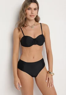 Czarne Bikini Usztywniany Biustonosz i Figi Ozdobione Marszczeniem Eretelli - Stroje kąpielowe - miniaturka - grafika 1