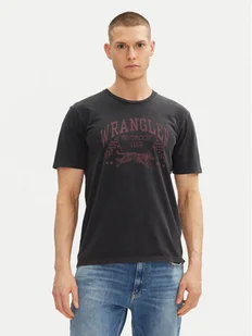 Wrangler T-Shirt 205921 Czarny Regular Fit - Koszulki męskie - miniaturka - grafika 1