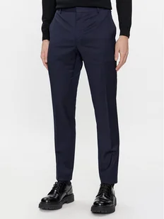 Calvin Klein Chinosy K10K112292 Granatowy Slim Fit - Spodnie męskie - miniaturka - grafika 1