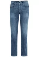 Spodenki męskie - Camel Active Męskie Spodnie O Regularnym Kroju Houston Jeans, Średni Niebieski, 34W / 36L - miniaturka - grafika 1