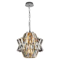 Lampy sufitowe - Żyrandol CROWN CHROME 4xE14 - miniaturka - grafika 1