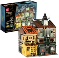Klocki - Mould King 16040 Klocki Hogwarts Magiczny Sklep z Książkami ESY FLORESY LED - miniaturka - grafika 1