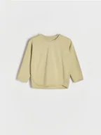 Bluzki dla niemowląt - Reserved - Bawełniany longsleeve - jasnozielony - miniaturka - grafika 1