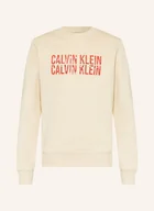 Swetry dla chłopców - Calvin Klein Bluza Nierozpinana weiss - miniaturka - grafika 1