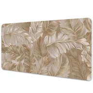 Podkładki na biurko - Duża podkładka na biurko Złote liście 120x60 cm - miniaturka - grafika 1