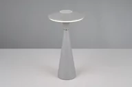 Lampy ogrodowe - Trio Leuchten Lampa stołowa szara z 3-stopniowym ściemnianiem LED IP44 z możliwością ładowania - Espace - miniaturka - grafika 1