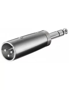 Wentronic xl013 XL wtyczka-adapter (3-biegunowe XL na 6,35 MM wtyczka stereo), 1 szt. (27515-GB) - Kable - miniaturka - grafika 1