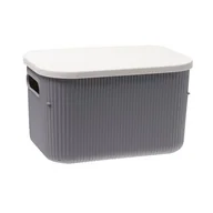 Pudła i pojemniki do przechowywania - Organizer z pokrywką Lotos 13,4 l popiel - miniaturka - grafika 1