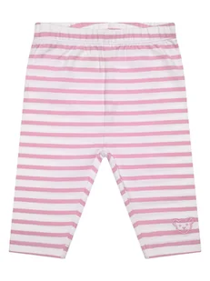 Steiff Legginsy w kolorze jasnoróżowo-białym - Spodenki dla niemowląt - miniaturka - grafika 1