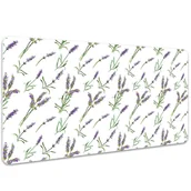 Podkładki na biurko - Mata z nadrukiem na biurko Kwiaty lawendy 100x50 cm, Dywanomat - miniaturka - grafika 1