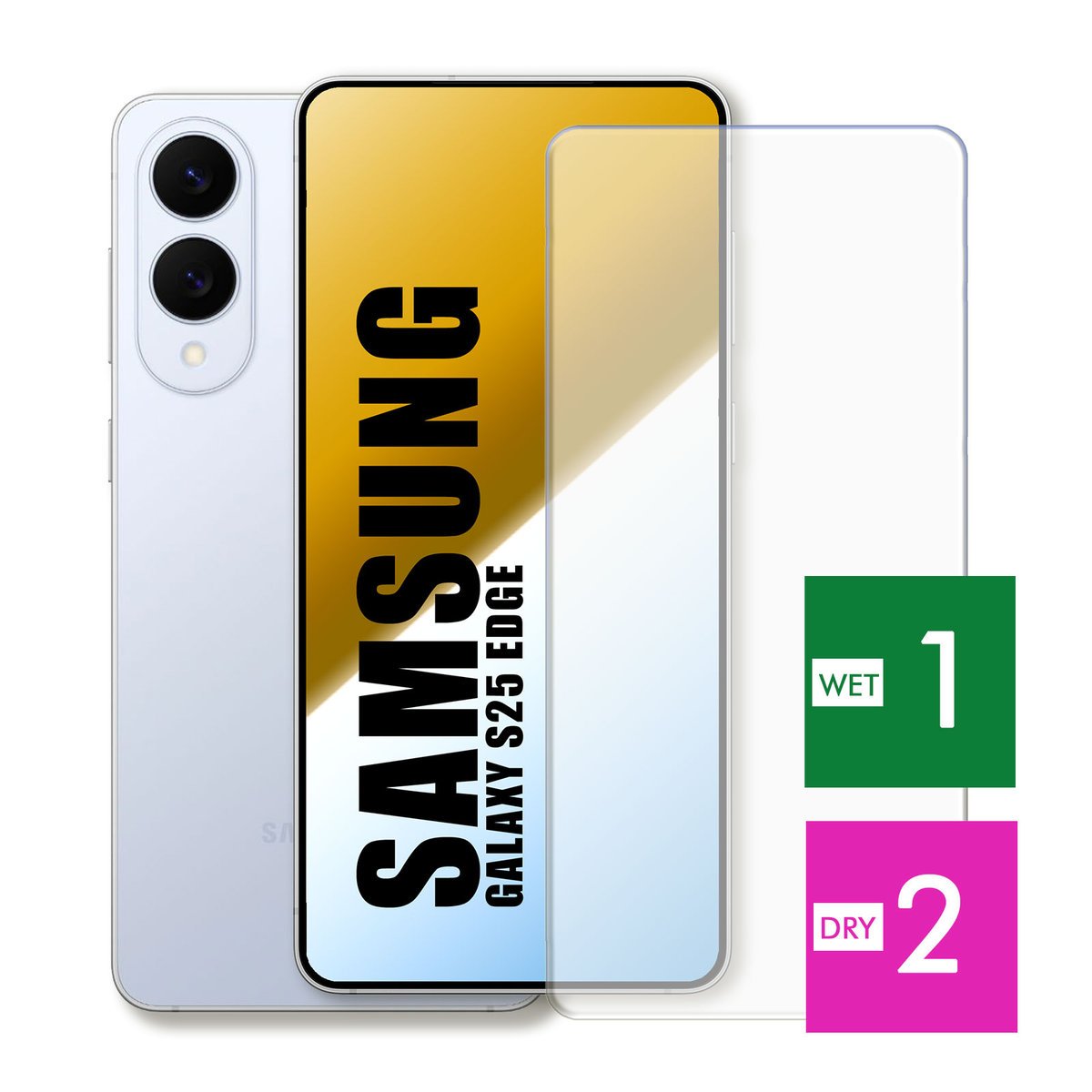 WZMOCNIONE SZKŁO DO SAMSUNG GALAXY S25 EDGE SZYBKA HARTOWANE 9H JAKOŚĆ