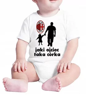 2040 BODY DZIECIĘCE AC MILAN TAKA CÓRKA PREZENT 80 - Body dla niemowląt - miniaturka - grafika 1