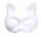 Dodatki do strojów karnawałowych - Maska kota do malowania - miniaturka - grafika 1