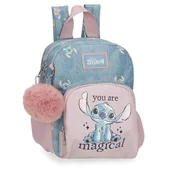 Plecaki - Disney Joumma Bags Stitch You are magical plecaki, plecaki szkolne, plecaki dziecięce, w zestawie dekoracyjny pompon, różne przegródki, Niebieski, Plecak przedszkola - miniaturka - grafika 1