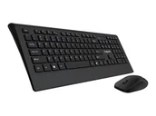 Zestawy myszka + klawiatura - Havit Basicline wireless keyboard & mouse combo klawiatura Dołączona myszka Biuro Bluetooth QWERTY Skandynawia Czarny - miniaturka - grafika 1