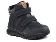 Buty dla chłopców - Buty dziecięce chłopięce zimowe na rzepy czarne American Club XD 141/24-32 - miniaturka - grafika 1