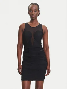 Fracomina Sukienka koktajlowa FQ23WD1005W52901 Czarny Slim Fit - Sukienki - miniaturka - grafika 1