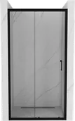 Ścianki i drzwi prysznicowe - Mexen Apia drzwi prysznicowe rozsuwane 150 cm, transparent, czarne - 845-150-000-70-00 - miniaturka - grafika 1