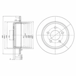 Tarcza hamulcowa DELPHI BG3073 - Tarcze hamulcowe - miniaturka - grafika 1