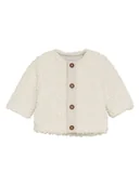 Bluzy i sweterki niemowlęce - Noppies Kurtka polarowa w kolorze kremowym - miniaturka - grafika 1