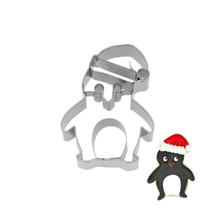 Foremka do wykrawania ŚWIĄTECZNY PINGWIN / Birkmann - Formy do ciast - miniaturka - grafika 1