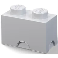 Pojemniki na zabawki - Lego 40021740 Pojemnik Pudełko Klocek Szary 2X1 - miniaturka - grafika 1