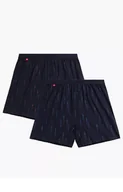 Majtki damskie - Atlantic 2-pack bokserki męskie luźne 2MBX-074-GRANATOWY, Kolor granatowy-wzór, Rozmiar S, ATLANTIC - Primodo.com - miniaturka - grafika 1