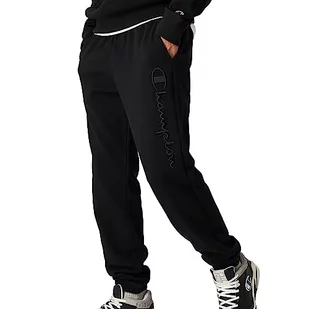 Champion Męskie spodnie treningowe Rochester 1919, z logo Elastic Cuff, czarne, S, czarny, S - Spodenki męskie - miniaturka - grafika 1