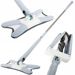 PŁASKI MOP DO MYCIA PODŁOGI Z WYCISKACZEM OBROTOWY TWIST WYCISKANY - Miotły, szufle, mopy - miniaturka - grafika 1