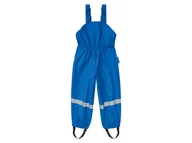 Spodnie i spodenki dla chłopców - Playshoes Spodnie przeciwdeszczowe dziecięce dla dziewczynki / chłopca, na szelkach z odblaskami (Niebieski, 86/92) - miniaturka - grafika 1