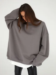 COOL GREY SWEATSHIRT - MADE BY US - Koszulki i topy damskie - miniaturka - grafika 1