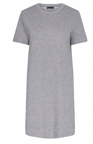 PIECES SZARA SUKIENKA O PROSTYM FASONIE Z KRÓTKIM RĘKAWEM XS J9A