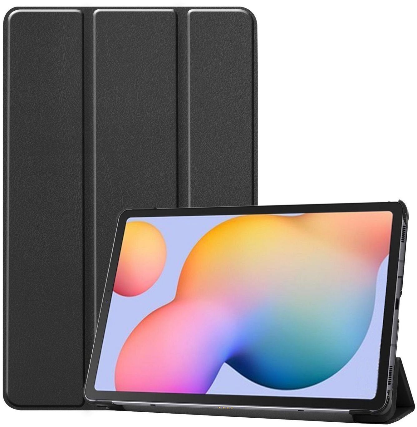 Etui na tablet eStuff Galaxy Tab S8+/S7+/S7 FE Houston Folio Case. Black PU leather front with hard PC backside Czarny ES685027-BULK