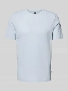T-shirt z fakturowanym wzorem model ‘TIBURT’ - Koszulki męskie - miniaturka - grafika 1