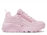 Buty dla dziewczynek - Buty dziecięce Skechers 310387LLTPKLT UNO LITE Różowe - miniaturka - grafika 1