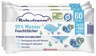 Chusteczki nawilżane - Chusteczki nawilżane Babydream 99% WODY 3 x60 szt - miniaturka - grafika 1