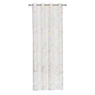 Zasłony - Zasłona Storm biało-złota 140 x 260 cm na przelotkach - miniaturka - grafika 1