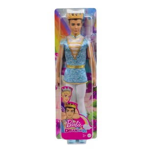 Lalka Barbie Dreamtopia Królewski Ken Brunet HLC22 - Lalki dla dziewczynek - miniaturka - grafika 2