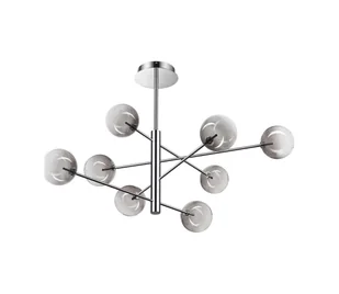 Ideal Lux - LED Żyrandol EQUINOXE 8xG4/2W/230V śr. 128 cm chrom/dymny - Lampy sufitowe - miniaturka - grafika 1