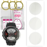 Akcesoria do smartwatchy - 3x Folia hydrożelowa MATOWA do Amazfit T-Rex 2 - apgo Smartwatch Hydrogel MATTE Protection Ochrona na ekran smartwatcha - miniaturka - grafika 1