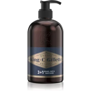 Gillette emulsja do mycia twarzy i brody King C. 350 ml - Kosmetyki do golenia - miniaturka - grafika 1